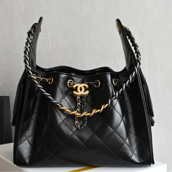 Modèle Chanel 25 petit format doré argenté chaîne — réplique