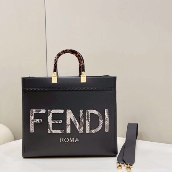 Fendi Sunshine cabas Dark gris — réplique