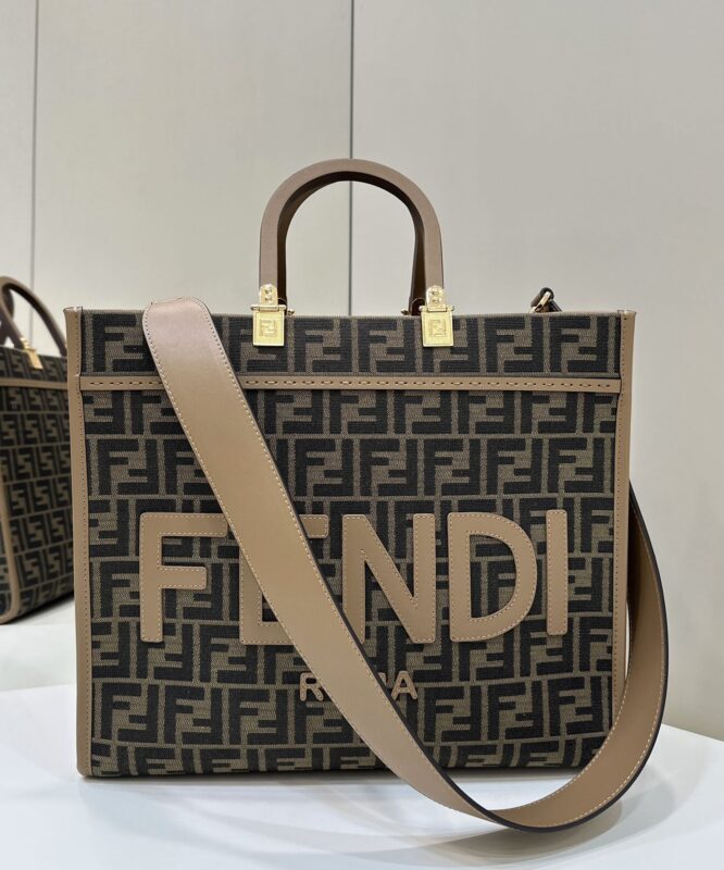 Fendi Sunshine cabas marron Monogram — réplique