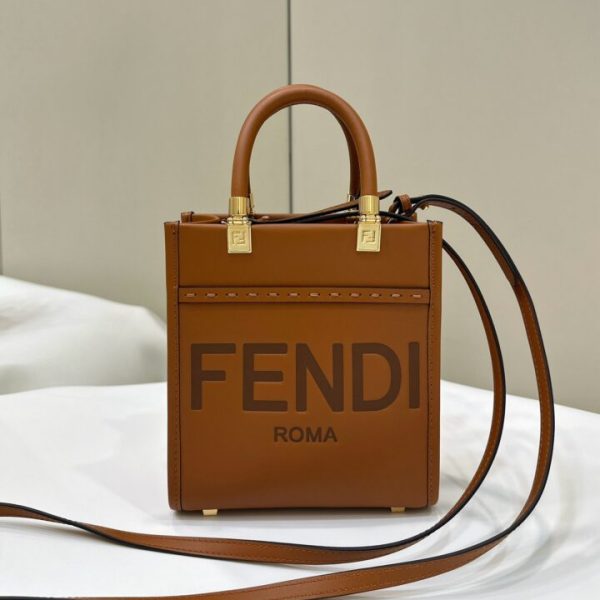 Fendi Mini cabas marron — réplique