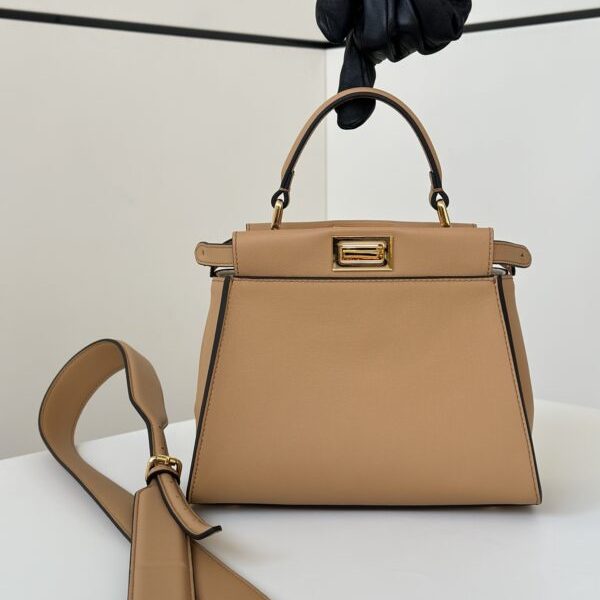 Fendi Peekaboo grand format Light marron — réplique