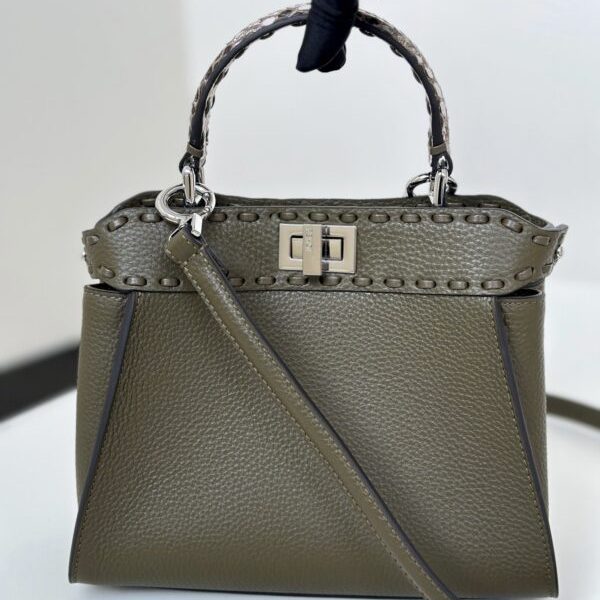 Fendi Peekaboo petit format Dark gris — réplique