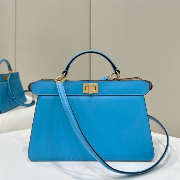 Fendi Peekaboo grand format bleu — réplique