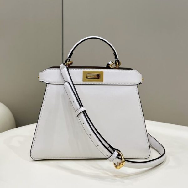 Fendi Peekaboo moyen format blanc — réplique