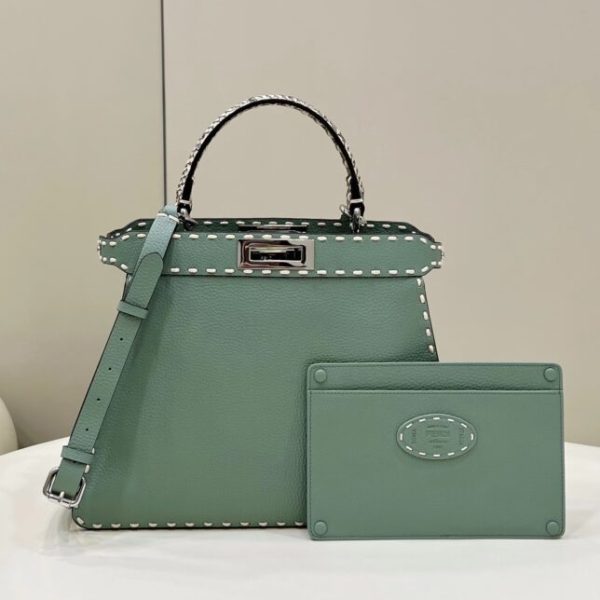 Fendi Peekaboo vert Python Handle — réplique