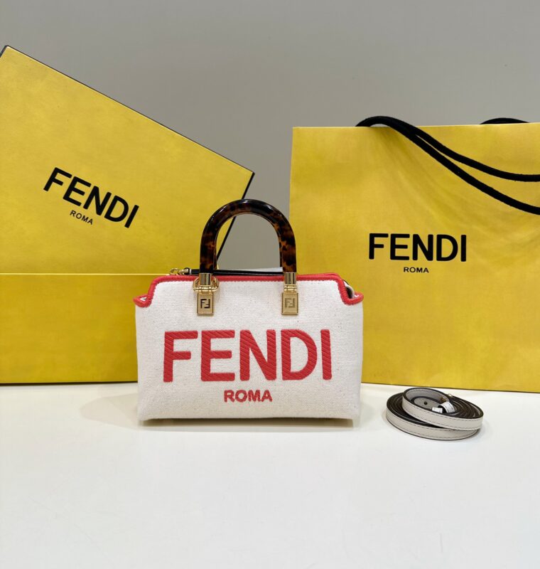 Fendi By The Way Boston rouge blanc — réplique