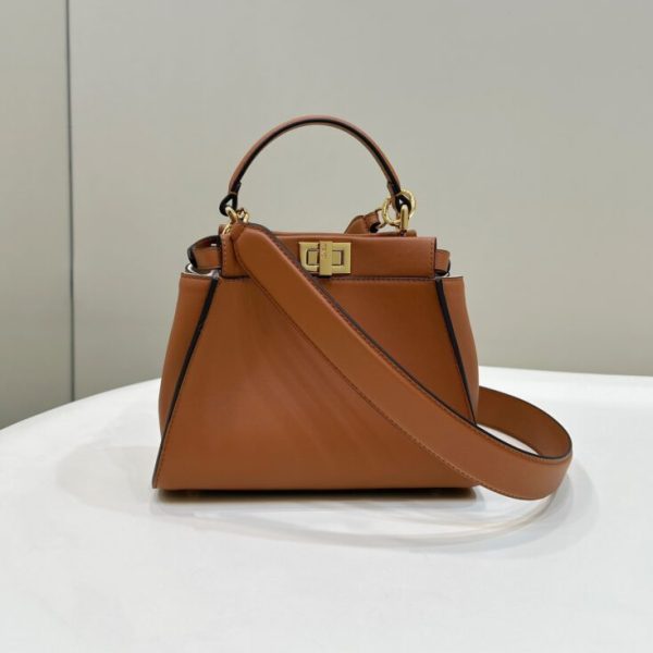 Fendi Peekaboo moyen format marron — réplique