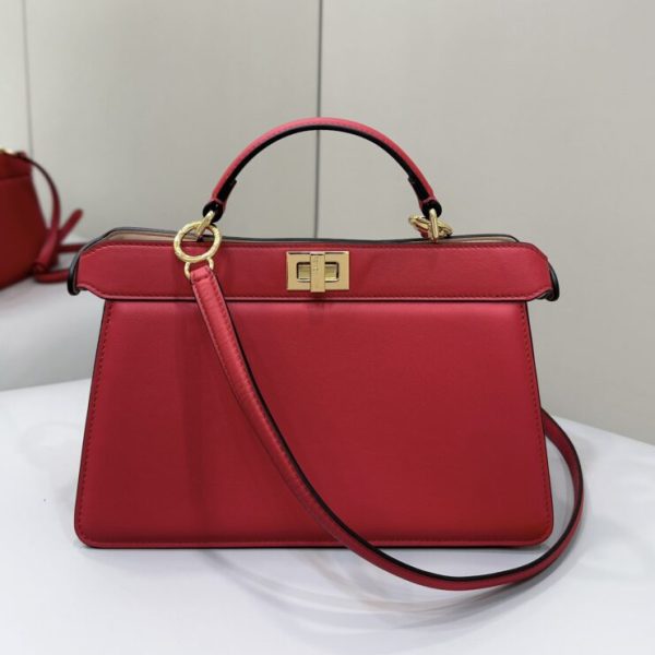 Fendi Peekaboo grand format rouge — réplique