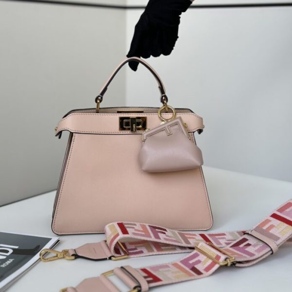 Fendi Peekaboo moyen format rose — réplique