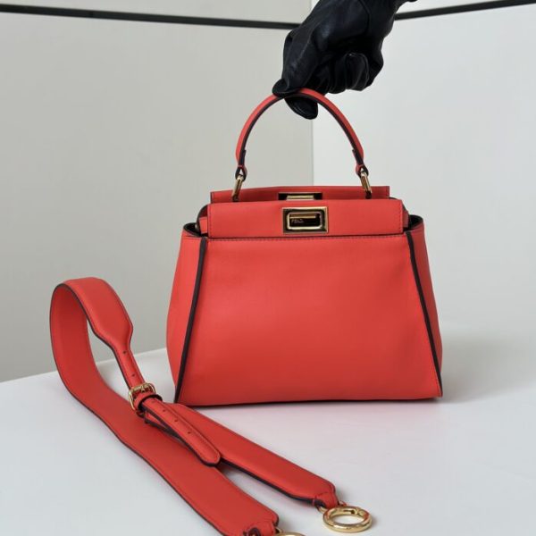 Fendi Peekaboo petit format rouge — réplique