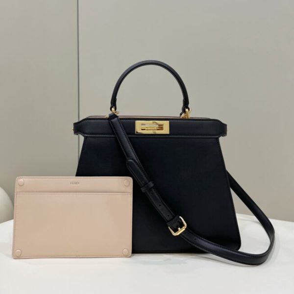 Fendi Peekaboo moyen format noir — réplique