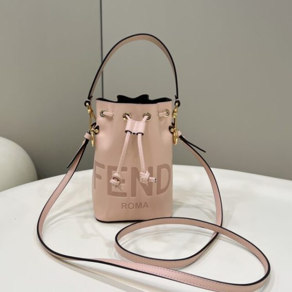 Fendi Tresor Mini Bucket rose — réplique