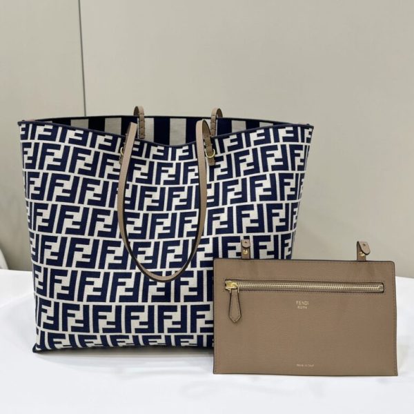 Fendi Two Side petit format cabas bleu — réplique