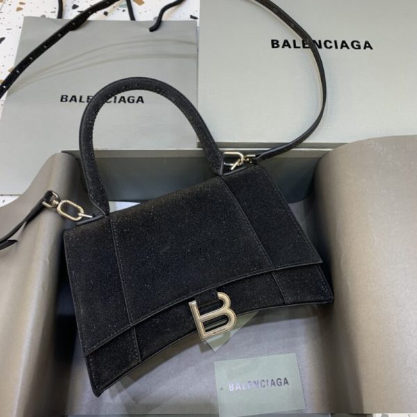 Balenciaga Hourglass Shine noir — réplique