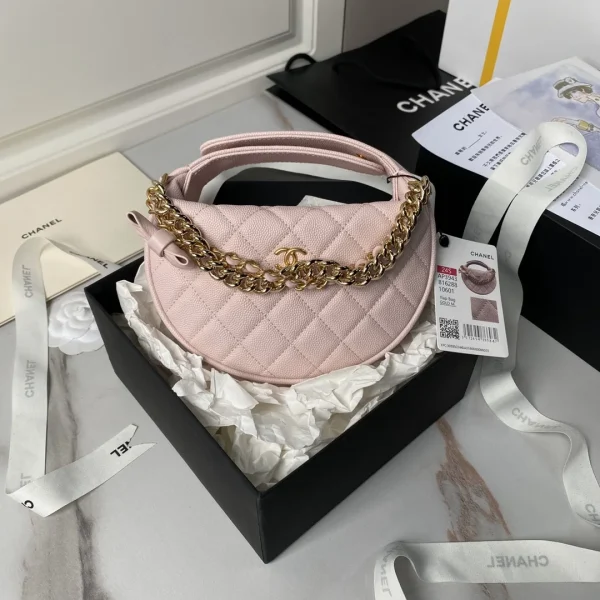 Sac Chanel mini doré chaîne , coloris rose clair CN628 — réplique