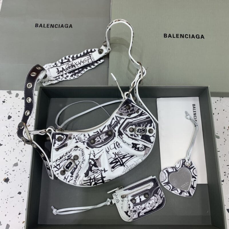 Balenciaga Le Cagole Graffiti blanc — réplique – Image 3