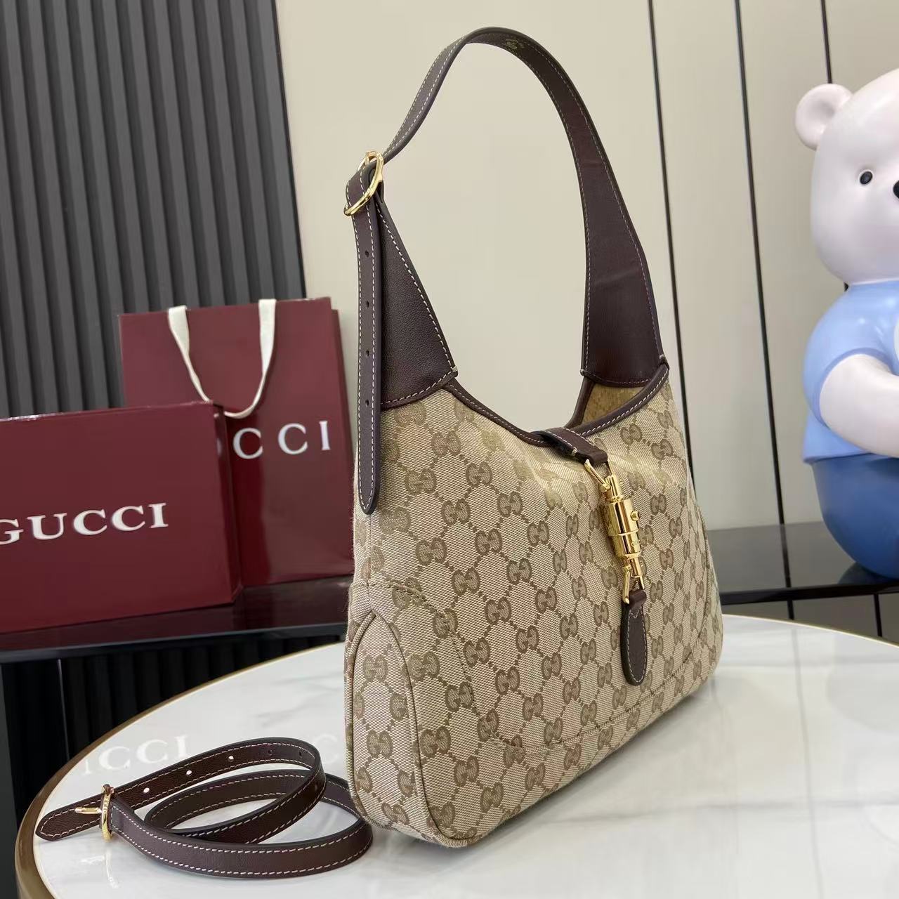 Gucci Jackie 1961 moyen format sac porté épaule — réplique – Image 10