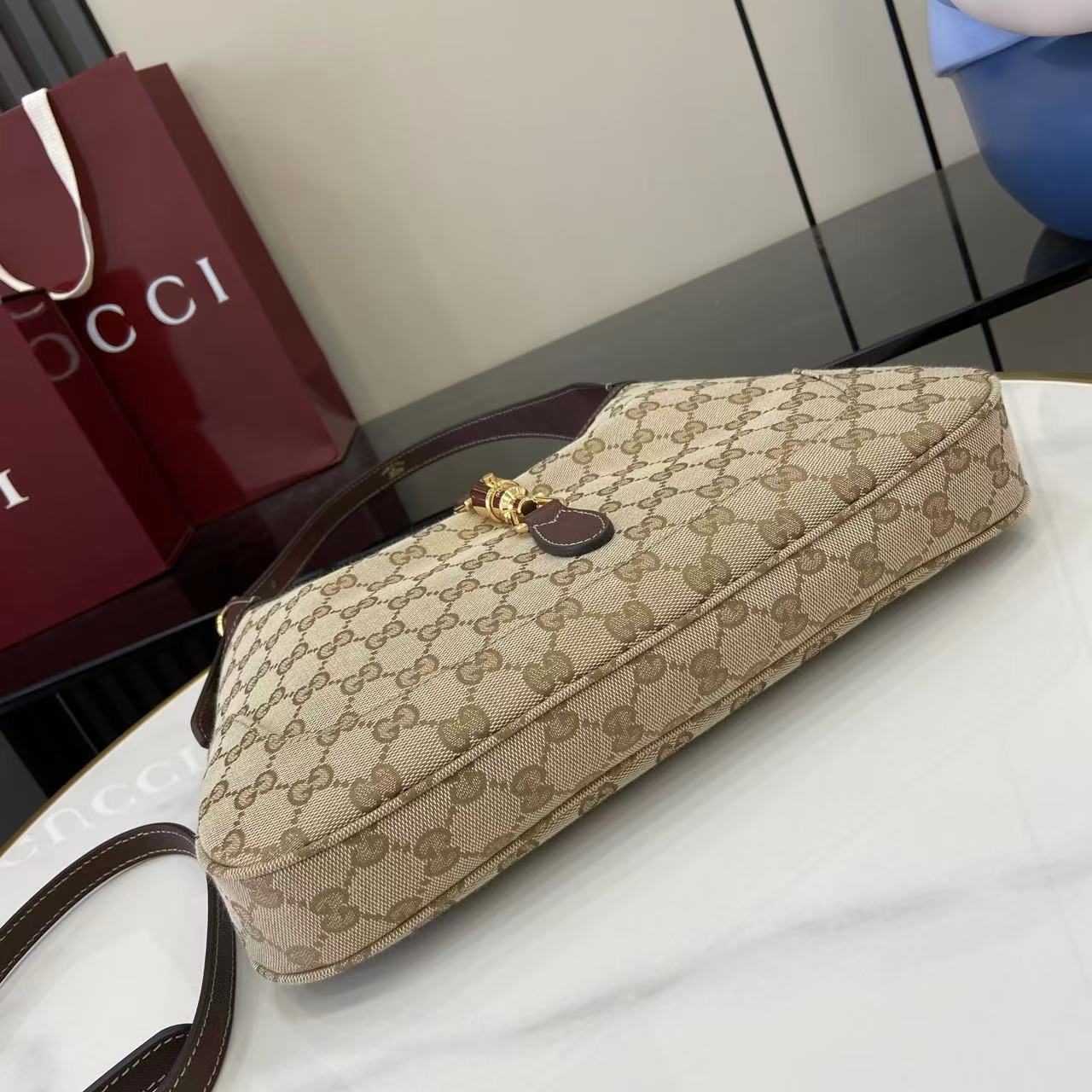 Gucci Jackie 1961 moyen format sac porté épaule — réplique – Image 11