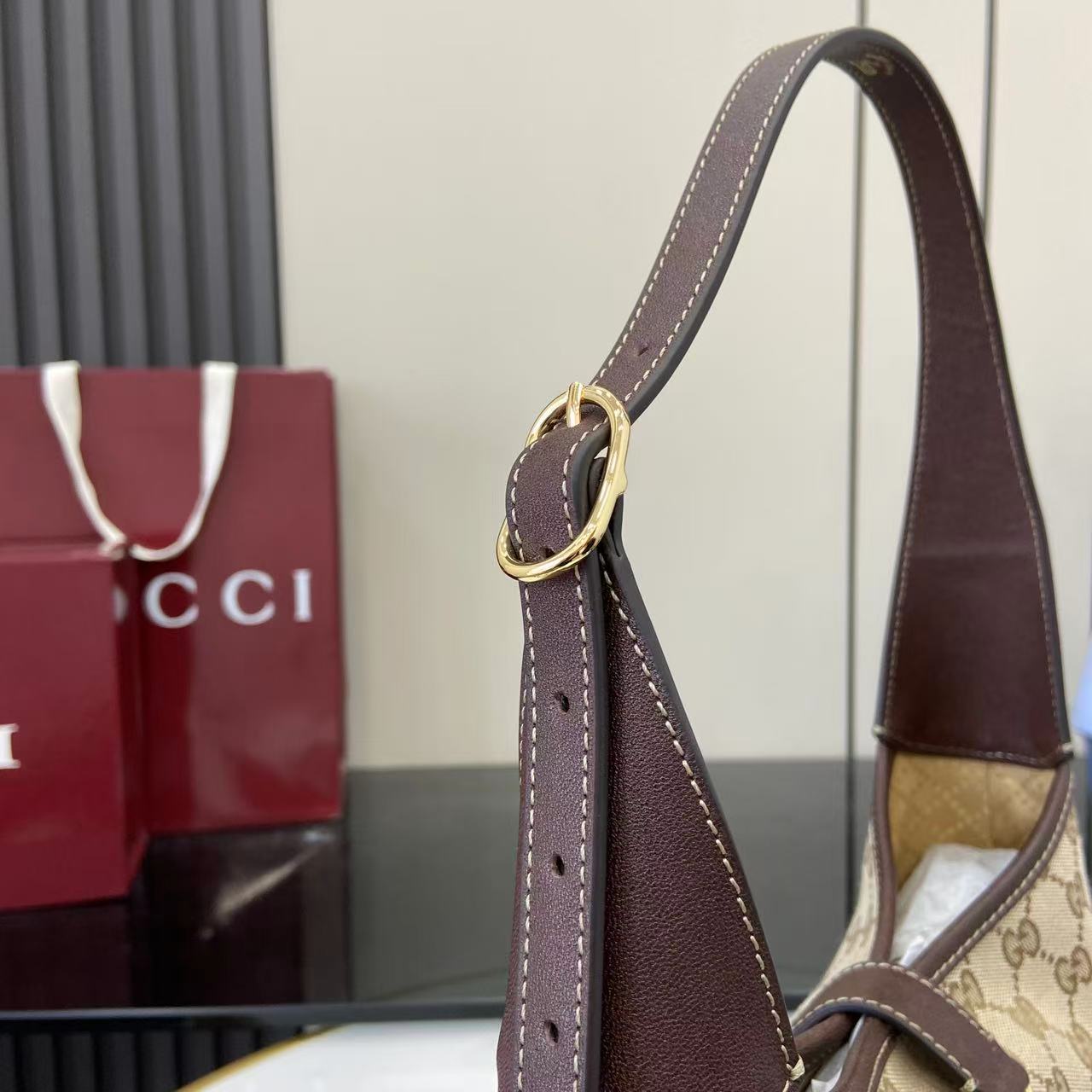 Gucci Jackie 1961 moyen format sac porté épaule — réplique – Image 2