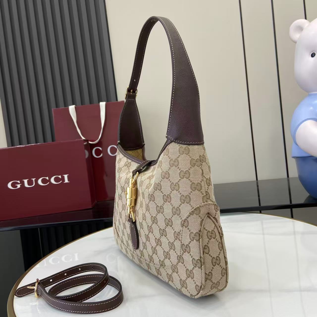 Gucci Jackie 1961 moyen format sac porté épaule — réplique – Image 4