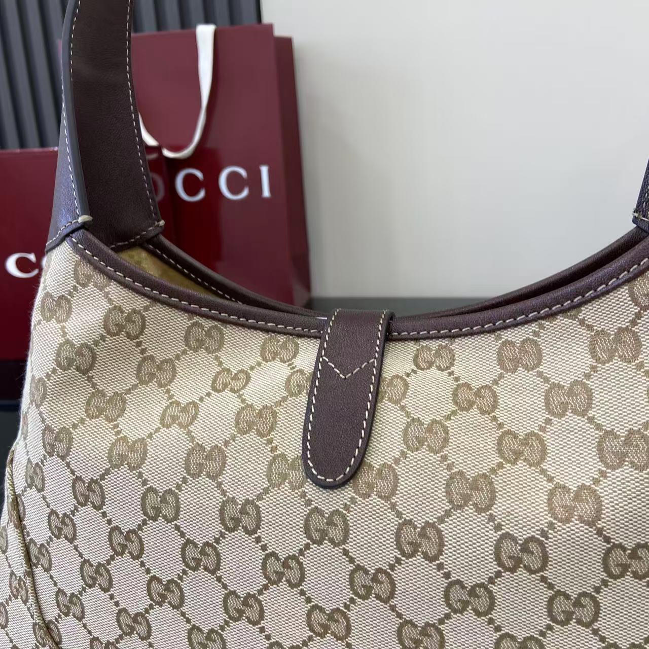 Gucci Jackie 1961 moyen format sac porté épaule — réplique – Image 5