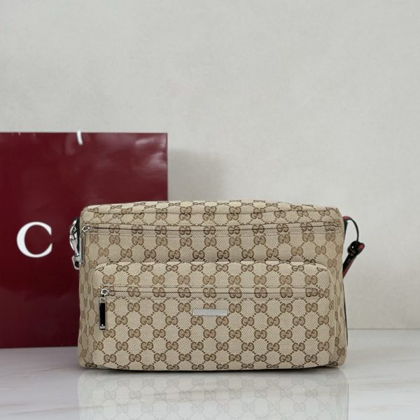 Gucci Tag moyen format GG toile sac à bandoulière — réplique
