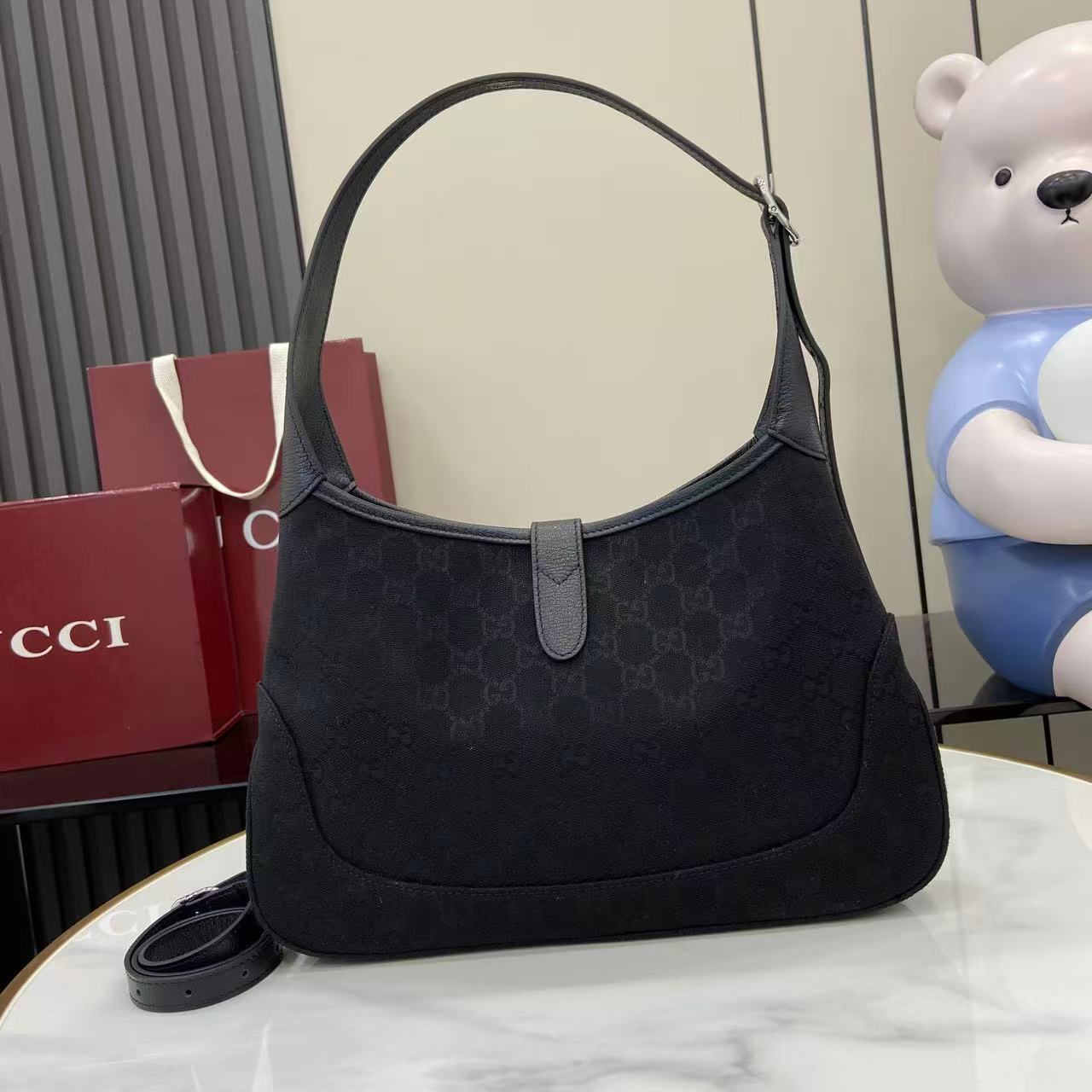 Gucci Jackie 1961 moyen format sac porté épaule — réplique – Image 16