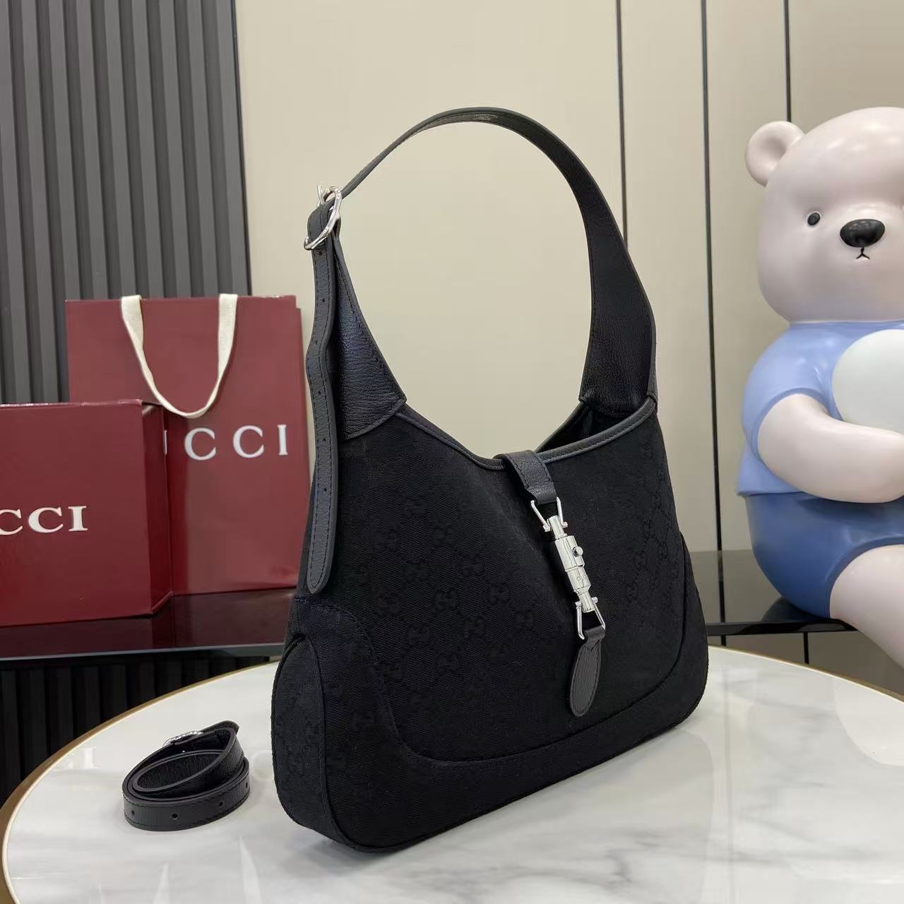 Gucci Jackie 1961 moyen format sac porté épaule — réplique – Image 20