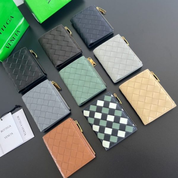 Bottega Veneta Bifold Zipper portefeuille — réplique