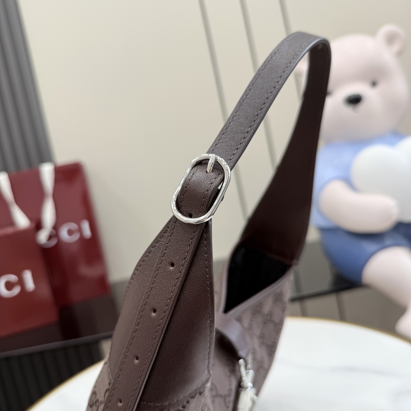 Gucci Jackie 1961 moyen format sac porté épaule — réplique – Image 23
