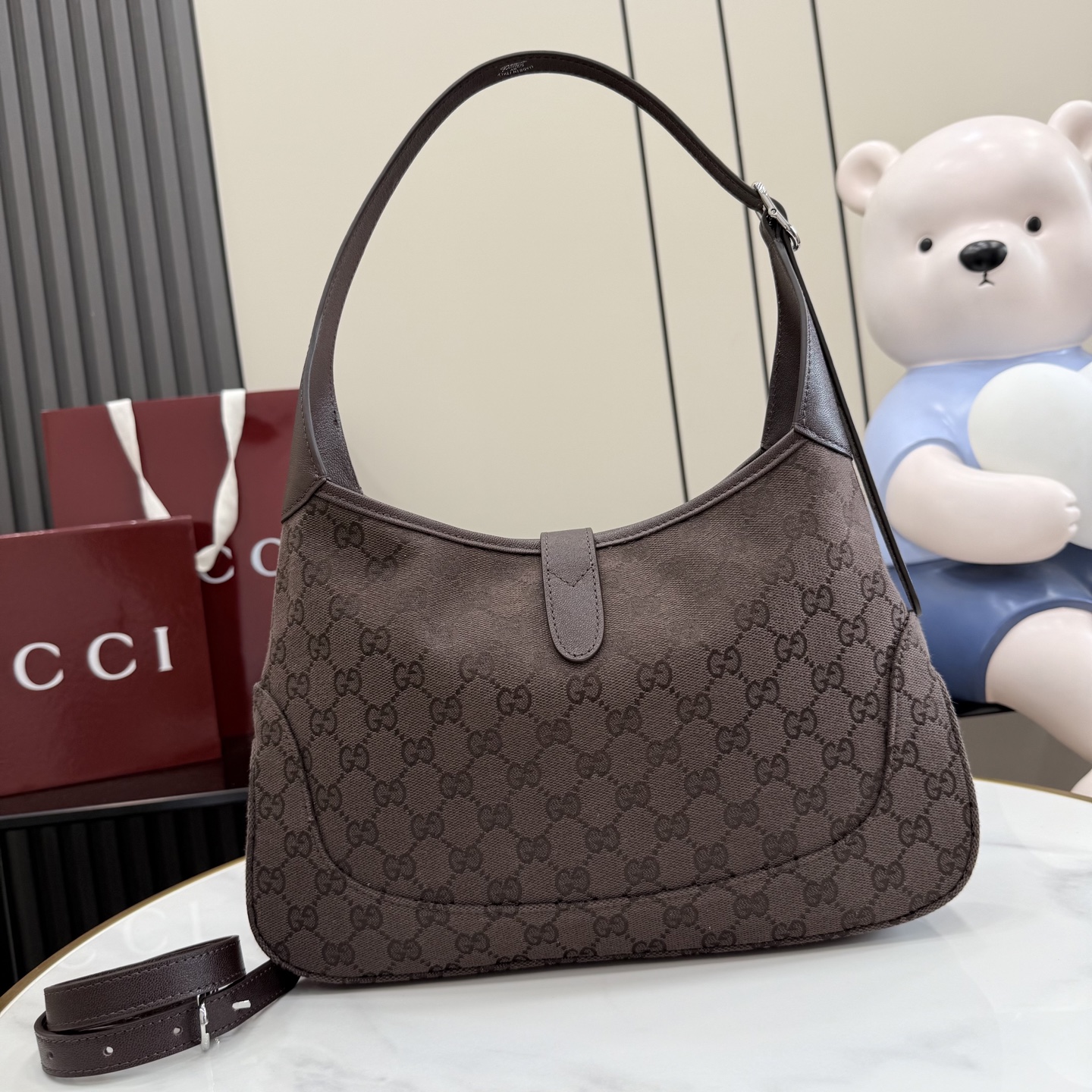 Gucci Jackie 1961 moyen format sac porté épaule — réplique – Image 28
