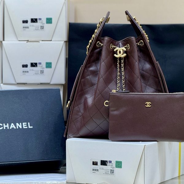 Chanel 25 moyen format sac marron — réplique