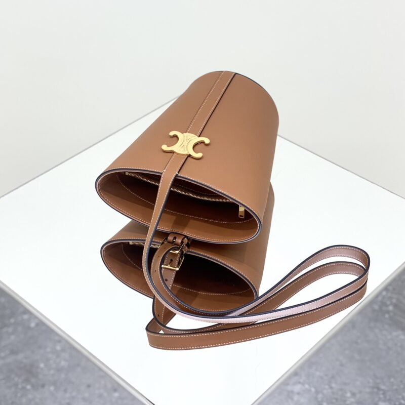 Celine Triomphe sac seau marron — réplique – Image 6