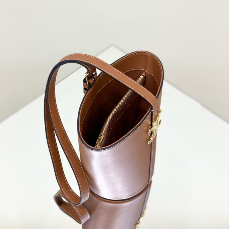 Celine Triomphe sac seau marron — réplique – Image 7