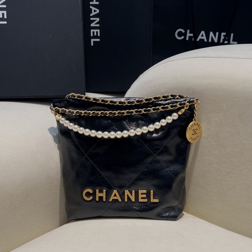 CHANEL 23s Mini Garbage sac noir — réplique – Image 2