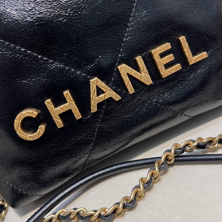 CHANEL 23s Mini Garbage sac noir — réplique – Image 6