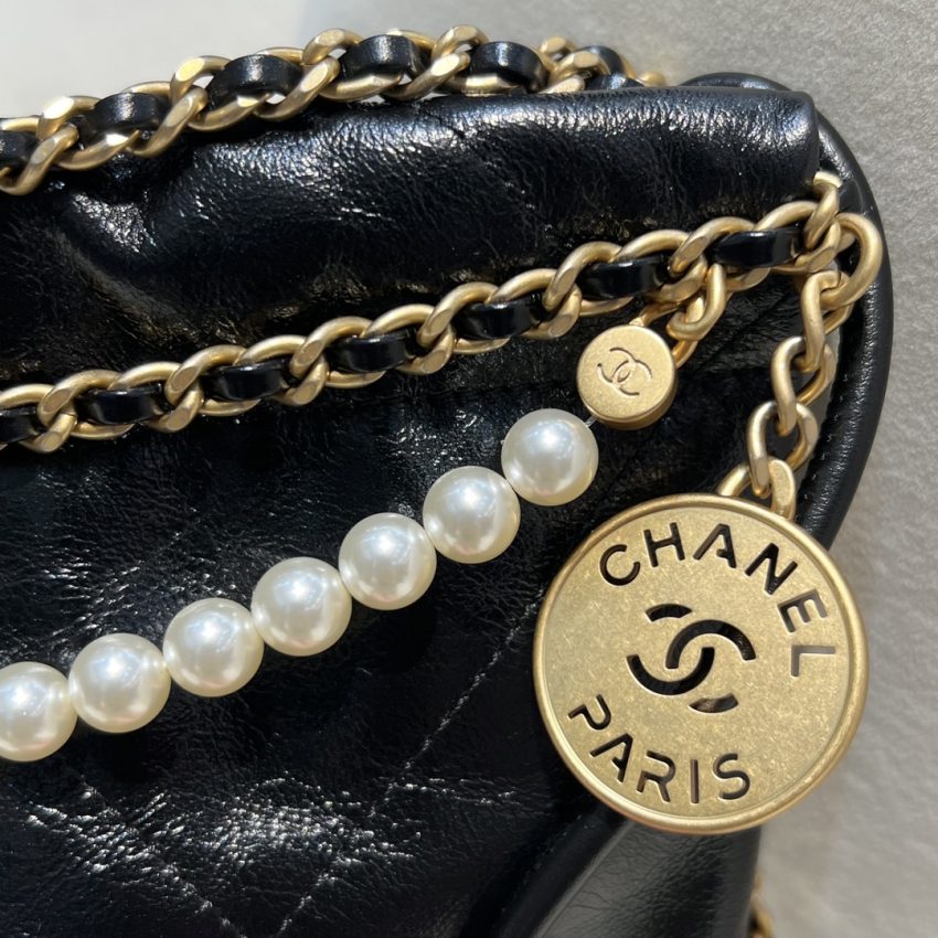 CHANEL 23s Mini Garbage sac noir — réplique – Image 7