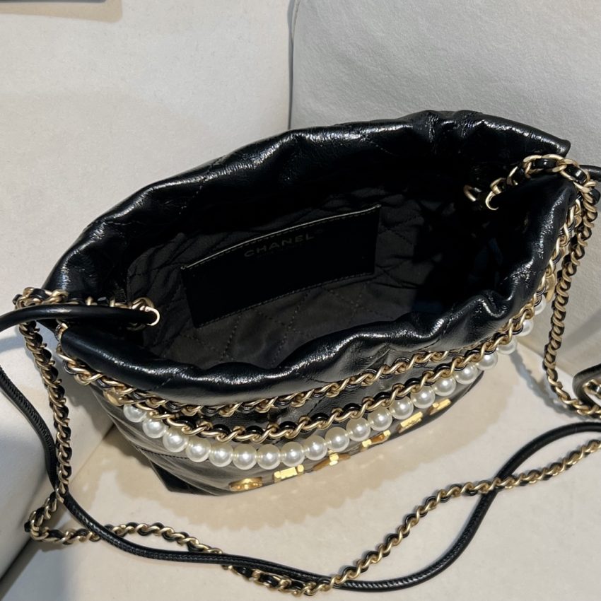CHANEL 23s Mini Garbage sac noir — réplique – Image 9