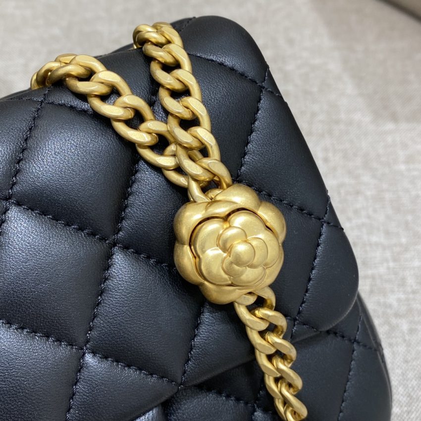 CHANEL Camellia Flap noir — réplique – Image 2