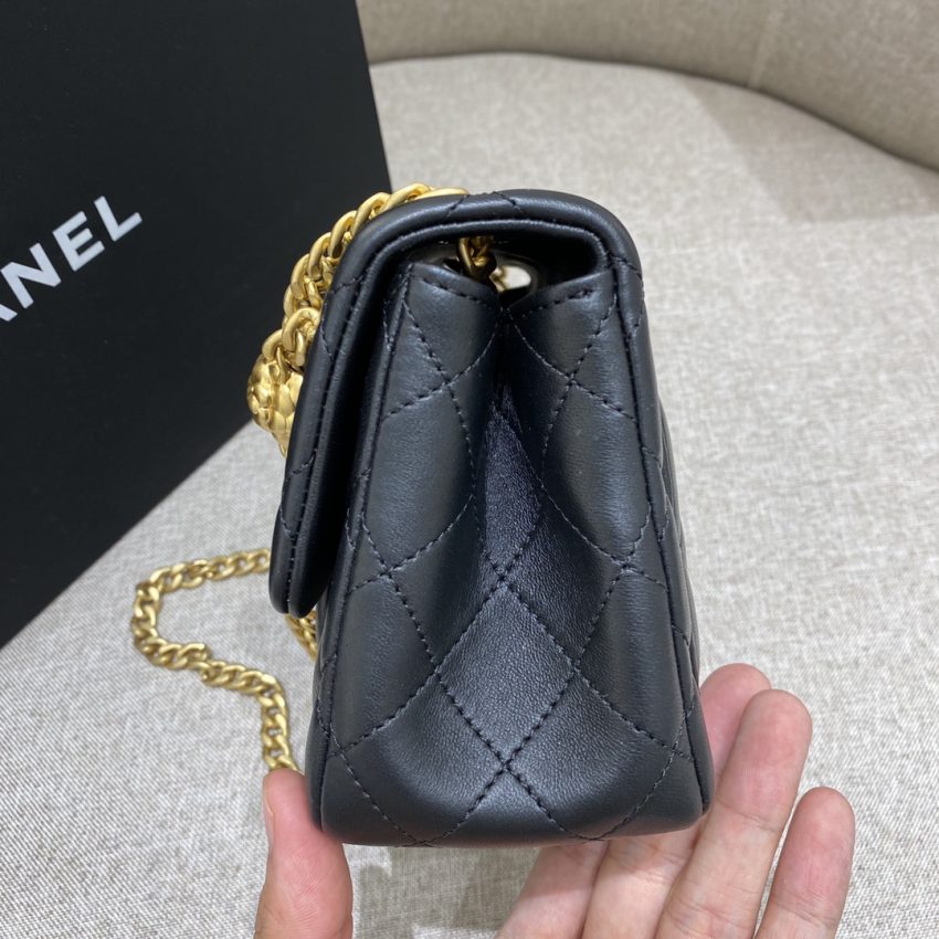 CHANEL Camellia Flap noir — réplique – Image 8