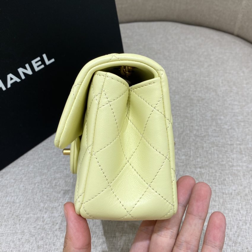 CHANEL Camellia Flap jaune — réplique – Image 6