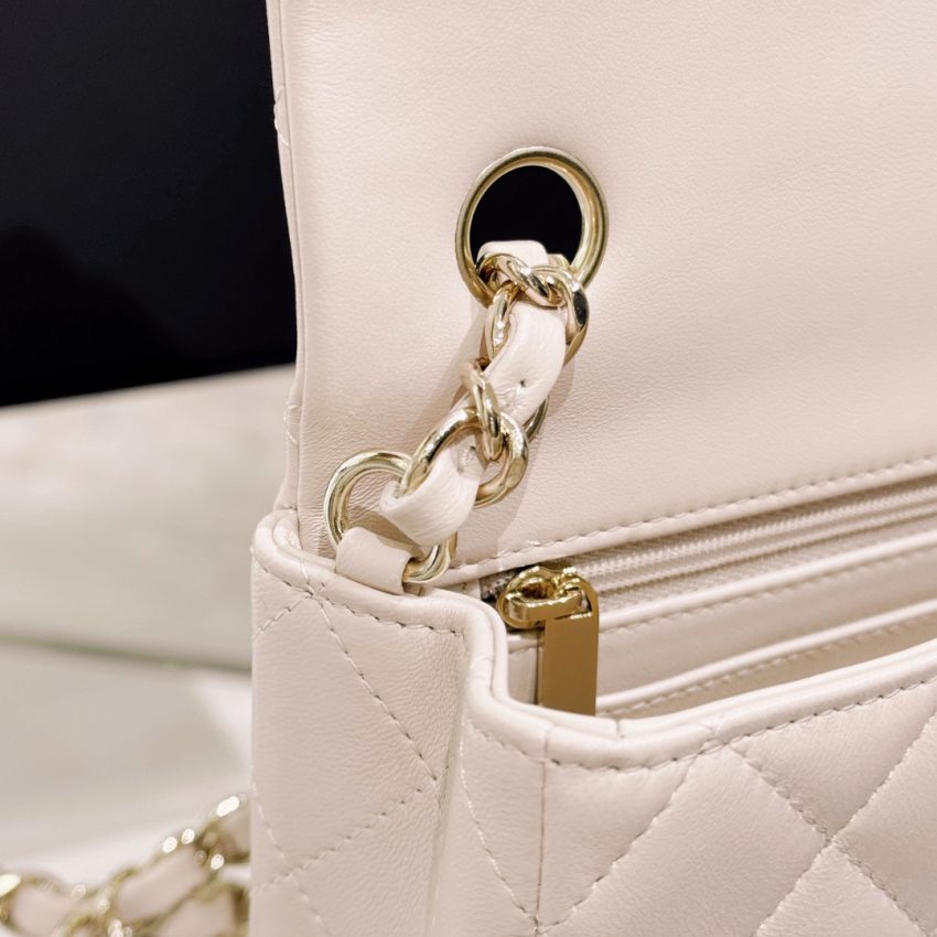 CHANEL Classic Flap 20cm Beige — réplique – Image 7
