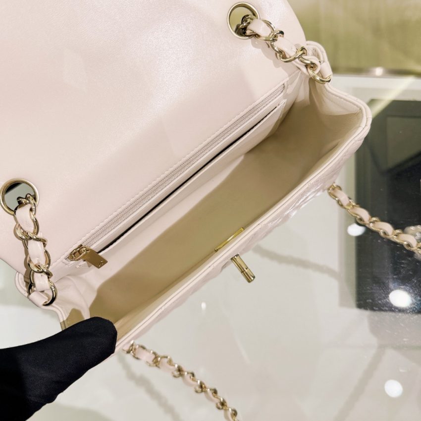 CHANEL Classic Flap 20cm Beige — réplique – Image 11