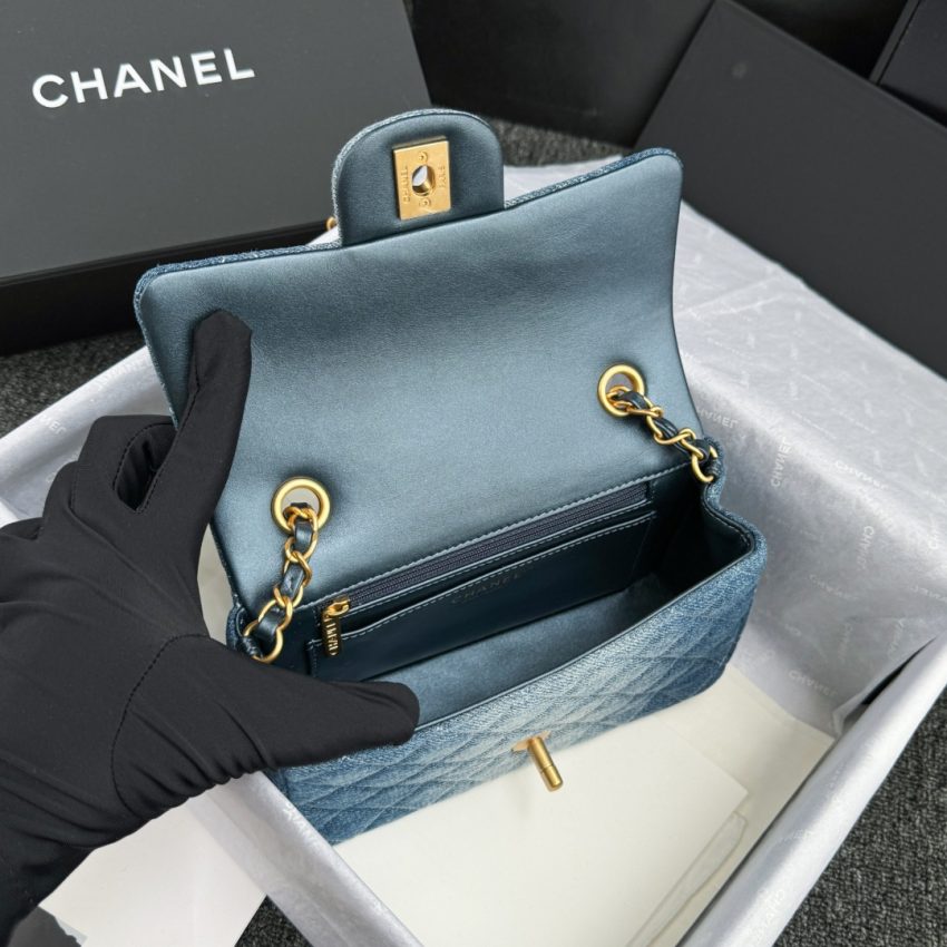 CHANEL Classic Flap 20cm Denim — réplique – Image 7