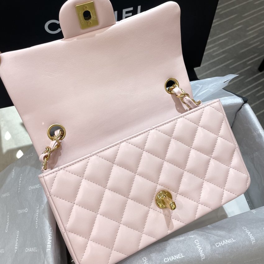 CHANEL Classic Flap 20cm rose — réplique – Image 2