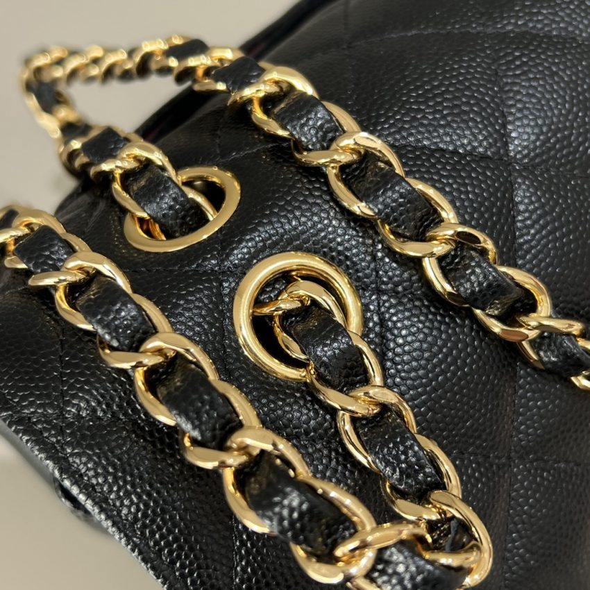 CHANEL Classic Flap 23cm noir Caviar — réplique – Image 5