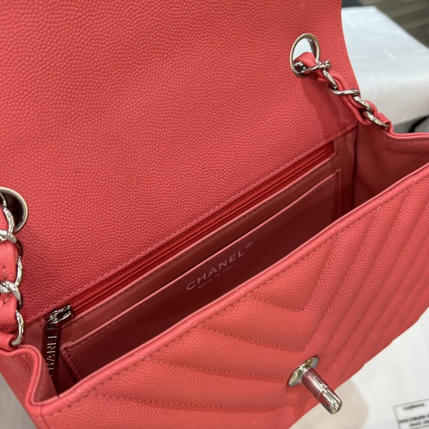 CHANEL Classic Flap V 20cm rouge — réplique – Image 4