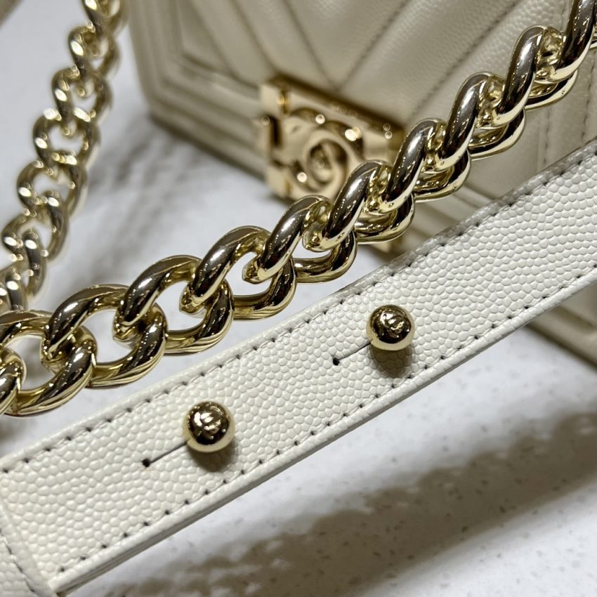 CHANEL Le Boy petit format Ivory — réplique – Image 3