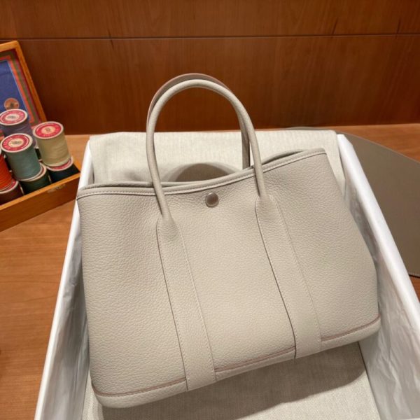 Hermès Garden Party 30Cm Clacier blanc — réplique