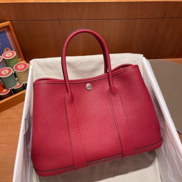 Hermès Garden Party 30Cm Rouge Casaque — réplique